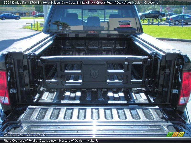 Brilliant Black Crystal Pearl / Dark Slate/Medium Graystone 2009 Dodge Ram 1500 Big Horn Edition Crew Cab