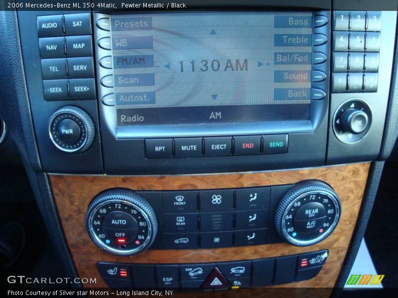 Pewter Metallic / Black 2006 Mercedes-Benz ML 350 4Matic