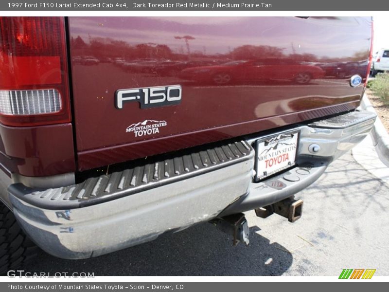 Dark Toreador Red Metallic / Medium Prairie Tan 1997 Ford F150 Lariat Extended Cab 4x4