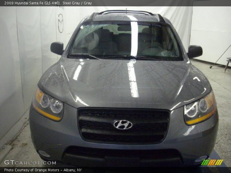 Steel Gray / Gray 2009 Hyundai Santa Fe GLS 4WD