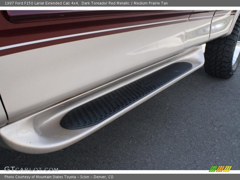 Dark Toreador Red Metallic / Medium Prairie Tan 1997 Ford F150 Lariat Extended Cab 4x4