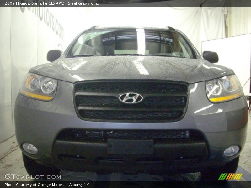 Steel Gray / Gray 2009 Hyundai Santa Fe GLS 4WD
