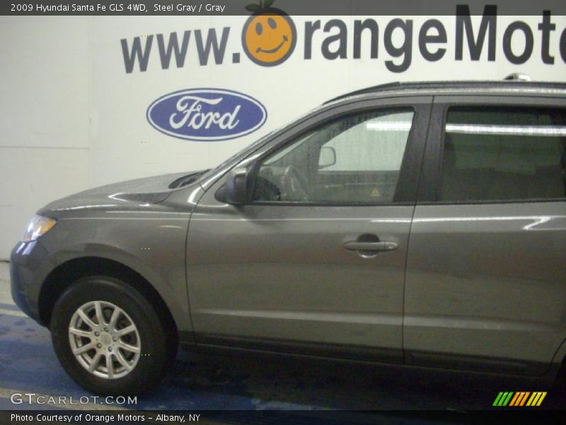Steel Gray / Gray 2009 Hyundai Santa Fe GLS 4WD