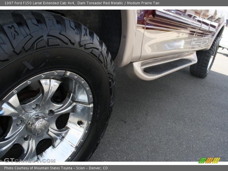 Dark Toreador Red Metallic / Medium Prairie Tan 1997 Ford F150 Lariat Extended Cab 4x4
