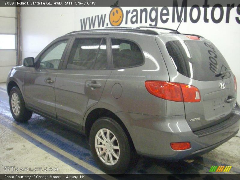 Steel Gray / Gray 2009 Hyundai Santa Fe GLS 4WD