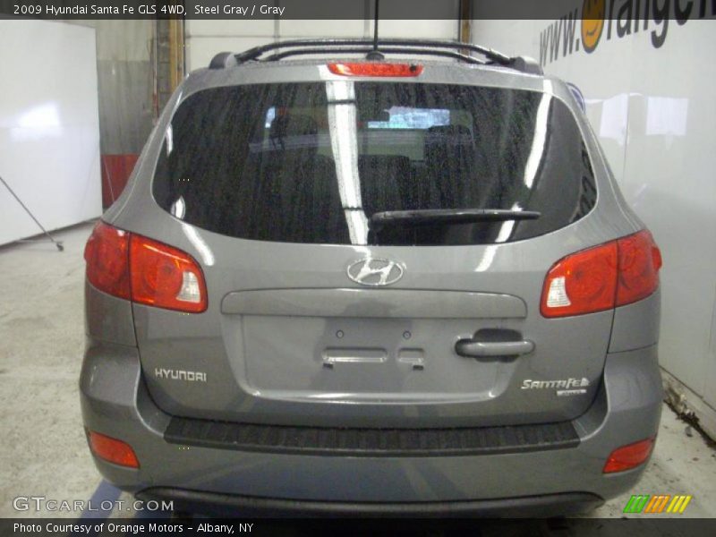 Steel Gray / Gray 2009 Hyundai Santa Fe GLS 4WD