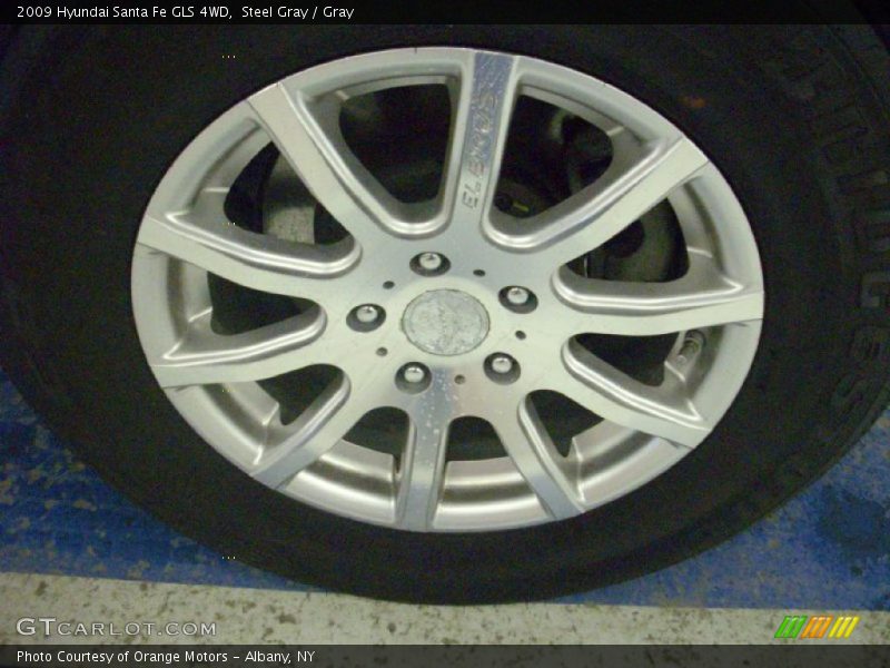 Steel Gray / Gray 2009 Hyundai Santa Fe GLS 4WD