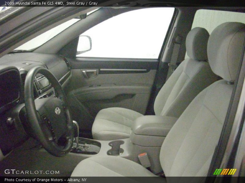 Steel Gray / Gray 2009 Hyundai Santa Fe GLS 4WD
