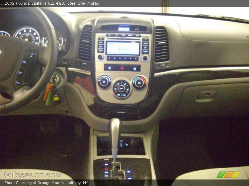 Steel Gray / Gray 2009 Hyundai Santa Fe GLS 4WD