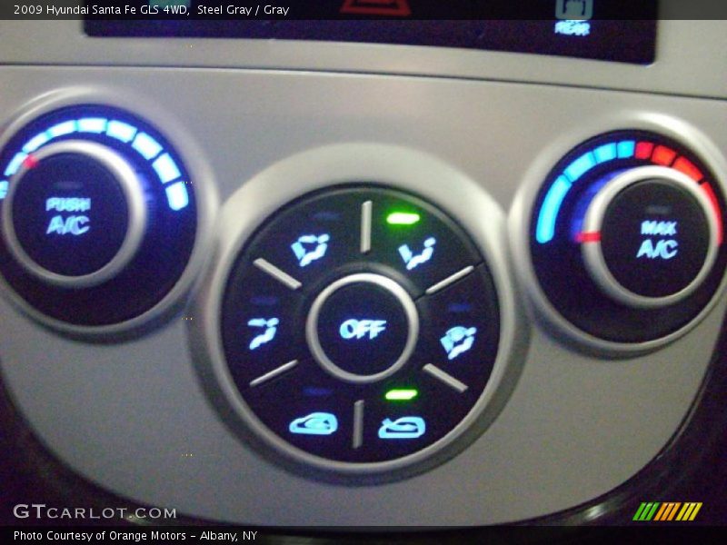 Steel Gray / Gray 2009 Hyundai Santa Fe GLS 4WD