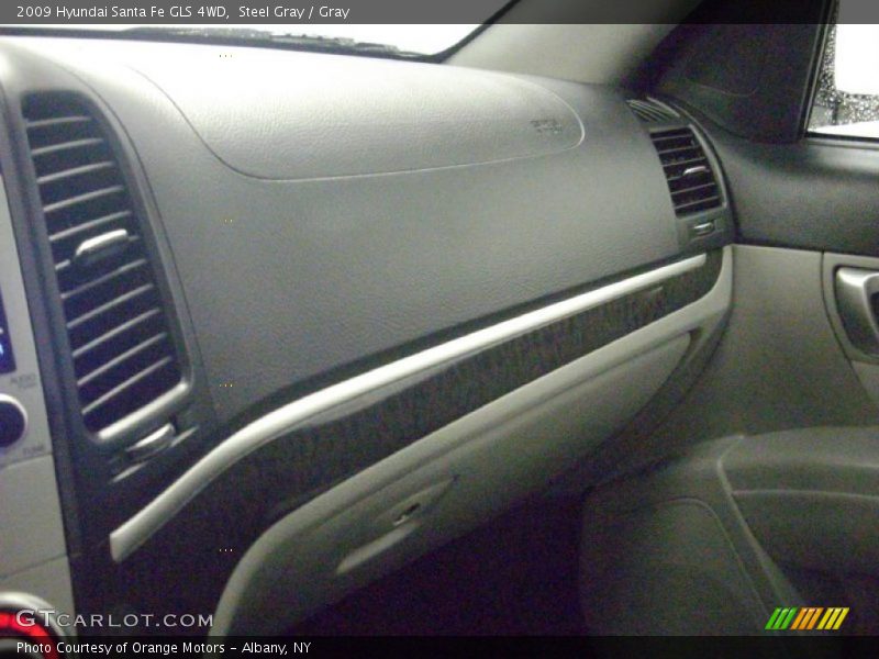 Steel Gray / Gray 2009 Hyundai Santa Fe GLS 4WD