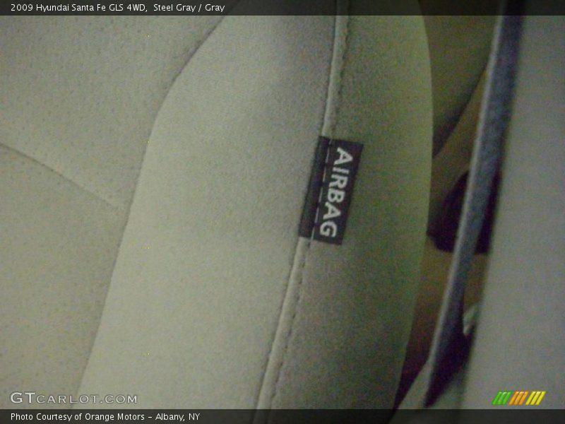 Steel Gray / Gray 2009 Hyundai Santa Fe GLS 4WD