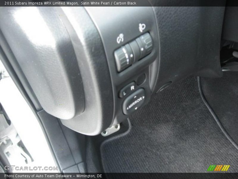 Satin White Pearl / Carbon Black 2011 Subaru Impreza WRX Limited Wagon