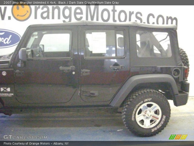 Black / Dark Slate Gray/Medium Slate Gray 2007 Jeep Wrangler Unlimited X 4x4