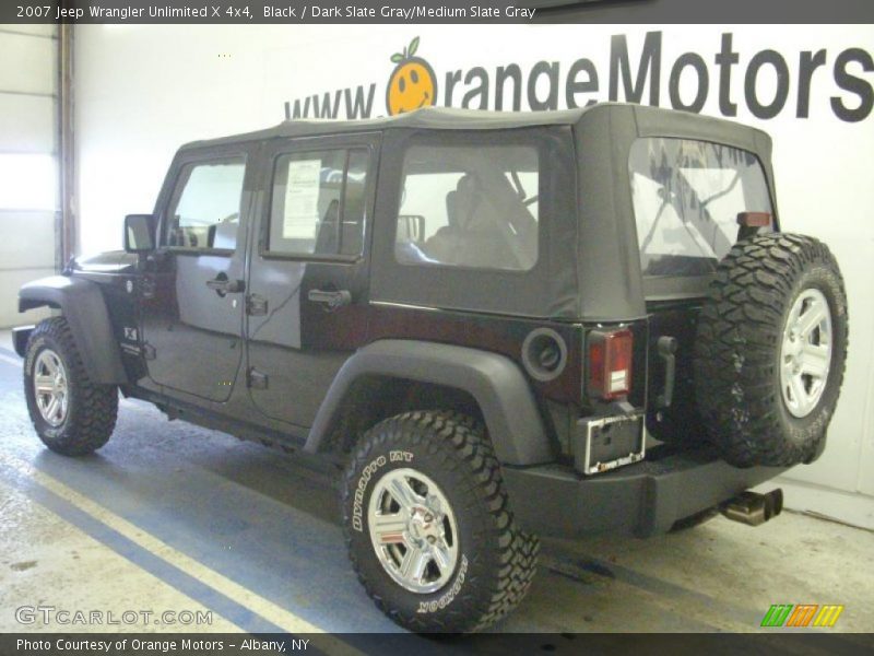 Black / Dark Slate Gray/Medium Slate Gray 2007 Jeep Wrangler Unlimited X 4x4