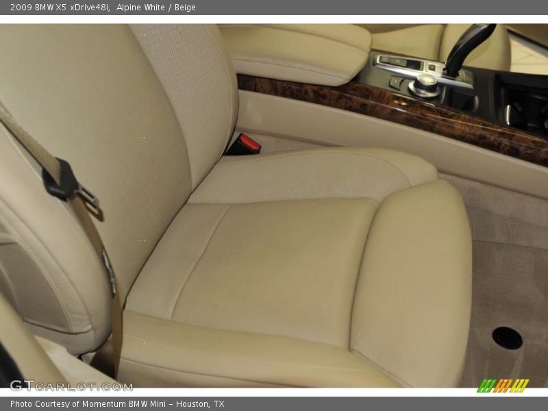 Alpine White / Beige 2009 BMW X5 xDrive48i