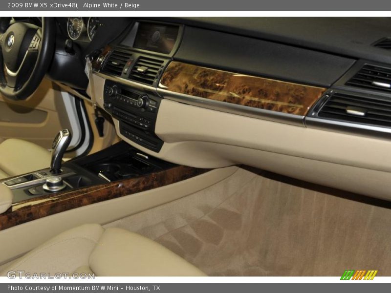 Alpine White / Beige 2009 BMW X5 xDrive48i