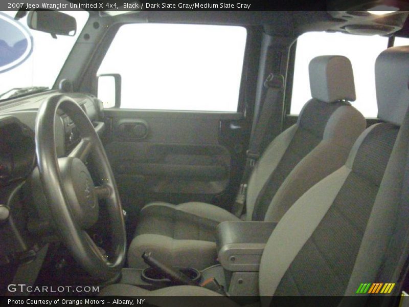 Black / Dark Slate Gray/Medium Slate Gray 2007 Jeep Wrangler Unlimited X 4x4