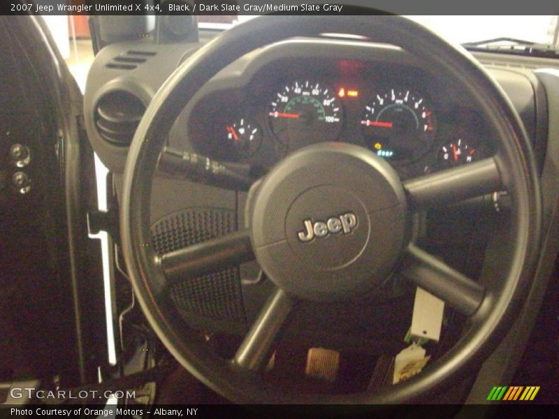 Black / Dark Slate Gray/Medium Slate Gray 2007 Jeep Wrangler Unlimited X 4x4