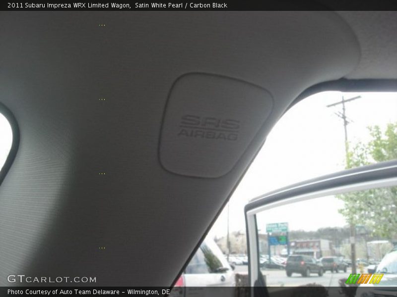 Satin White Pearl / Carbon Black 2011 Subaru Impreza WRX Limited Wagon