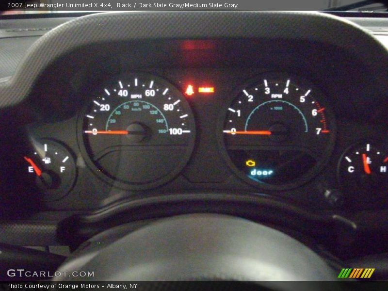 Black / Dark Slate Gray/Medium Slate Gray 2007 Jeep Wrangler Unlimited X 4x4