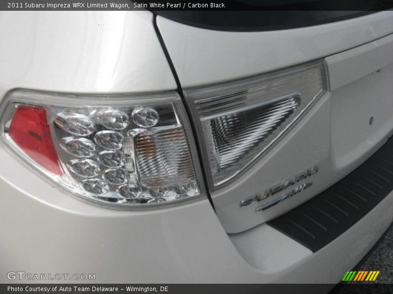Satin White Pearl / Carbon Black 2011 Subaru Impreza WRX Limited Wagon