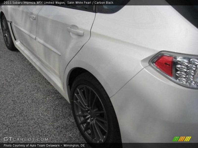 Satin White Pearl / Carbon Black 2011 Subaru Impreza WRX Limited Wagon