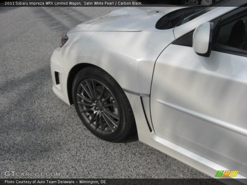 Satin White Pearl / Carbon Black 2011 Subaru Impreza WRX Limited Wagon