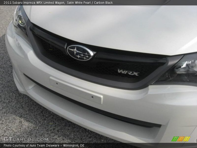 Satin White Pearl / Carbon Black 2011 Subaru Impreza WRX Limited Wagon