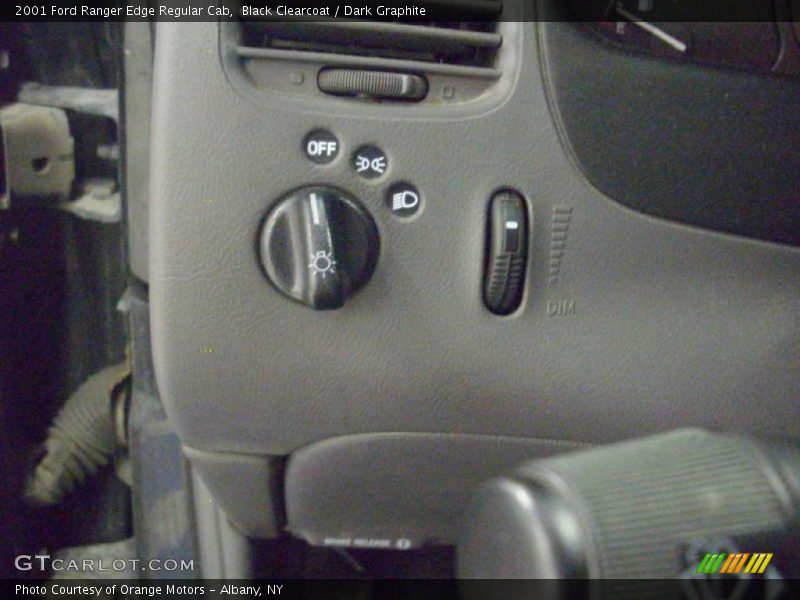 Black Clearcoat / Dark Graphite 2001 Ford Ranger Edge Regular Cab