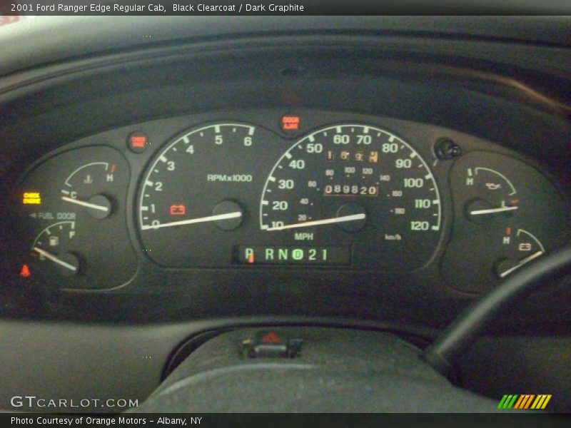 Black Clearcoat / Dark Graphite 2001 Ford Ranger Edge Regular Cab
