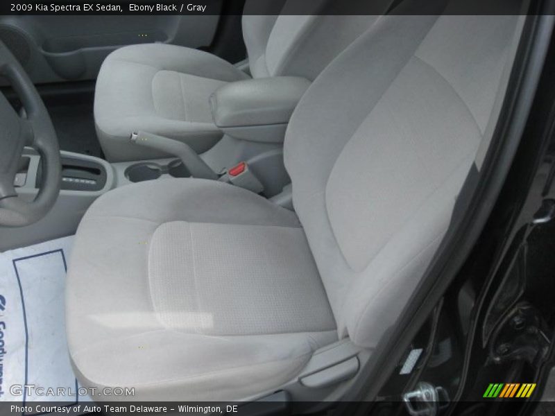 Ebony Black / Gray 2009 Kia Spectra EX Sedan