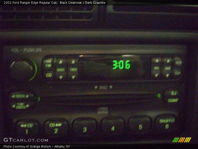 Black Clearcoat / Dark Graphite 2001 Ford Ranger Edge Regular Cab