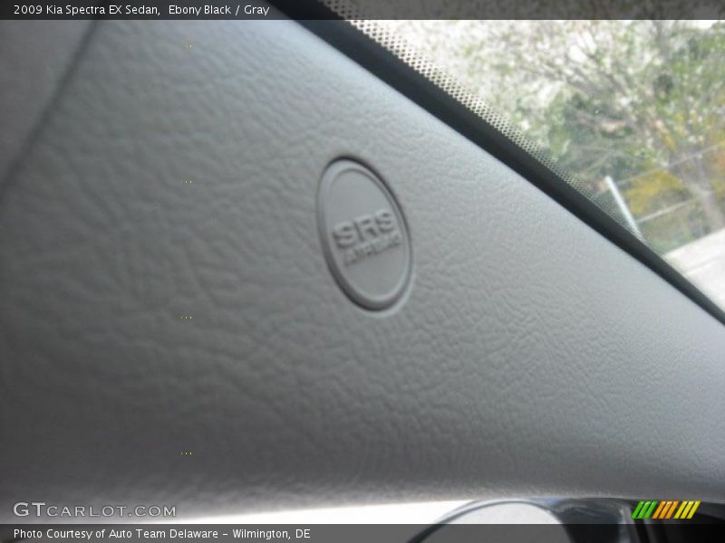 Ebony Black / Gray 2009 Kia Spectra EX Sedan