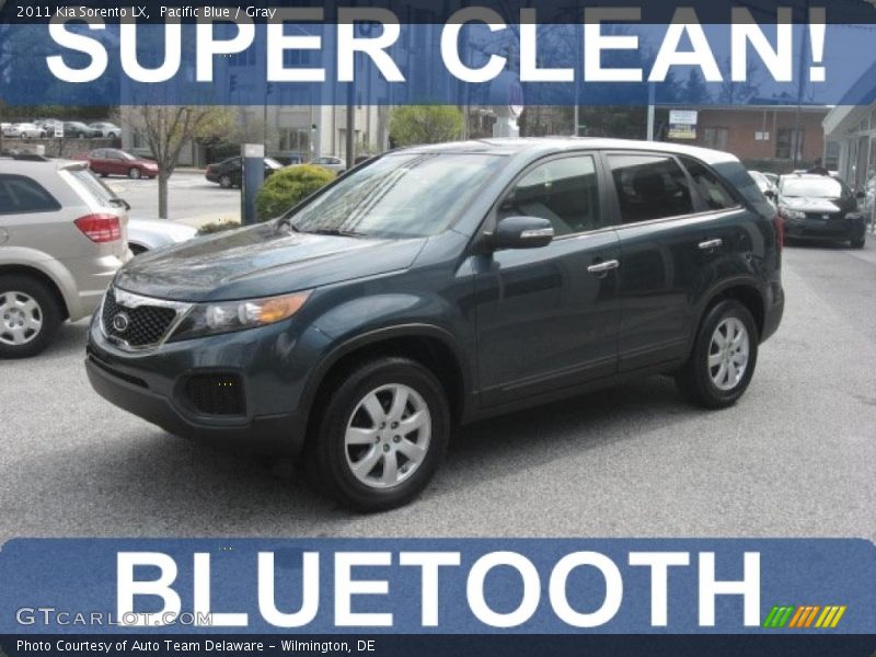 Pacific Blue / Gray 2011 Kia Sorento LX