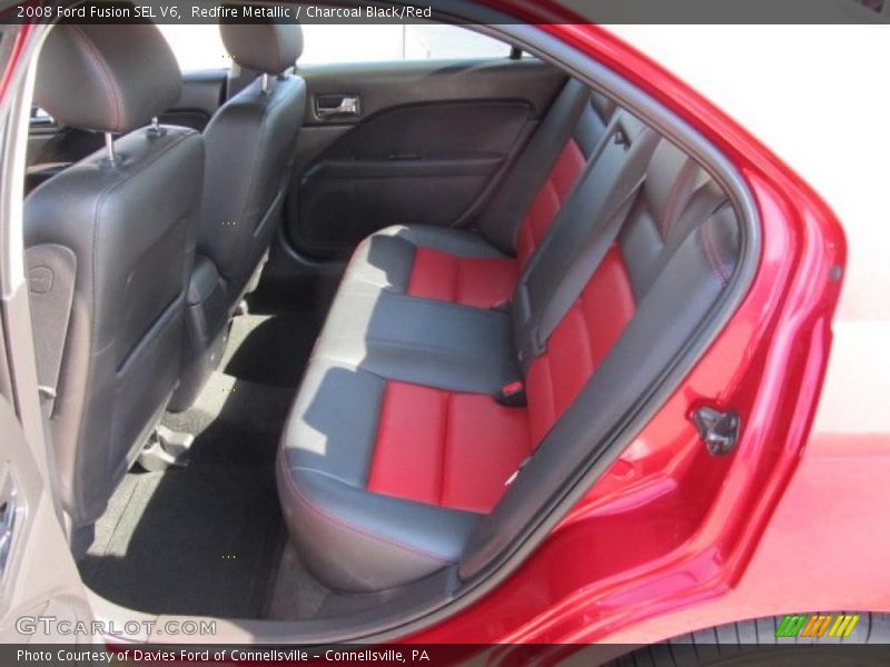 Redfire Metallic / Charcoal Black/Red 2008 Ford Fusion SEL V6