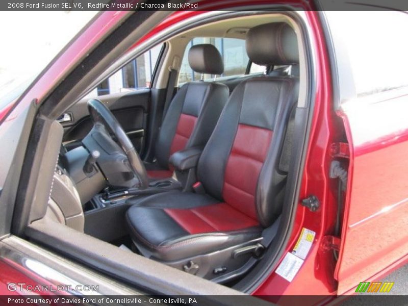 Redfire Metallic / Charcoal Black/Red 2008 Ford Fusion SEL V6