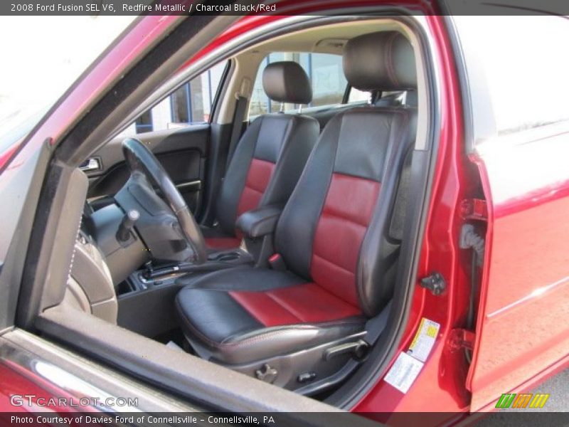 Redfire Metallic / Charcoal Black/Red 2008 Ford Fusion SEL V6