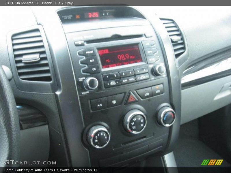 Pacific Blue / Gray 2011 Kia Sorento LX