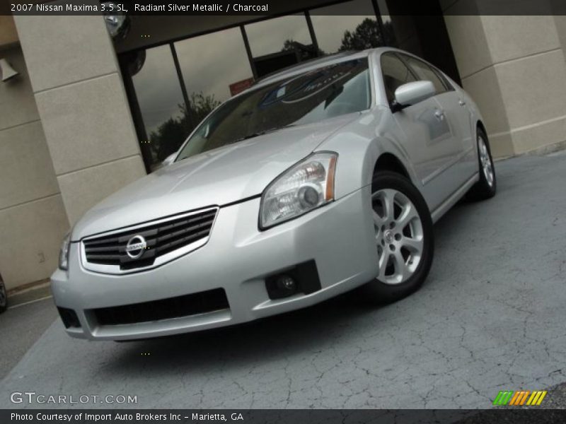 Radiant Silver Metallic / Charcoal 2007 Nissan Maxima 3.5 SL