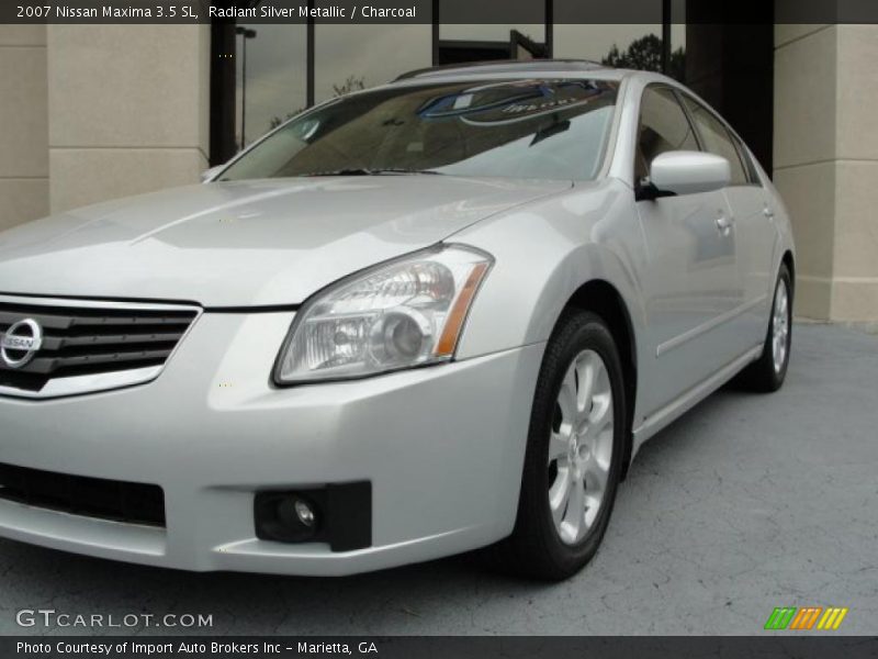 Radiant Silver Metallic / Charcoal 2007 Nissan Maxima 3.5 SL
