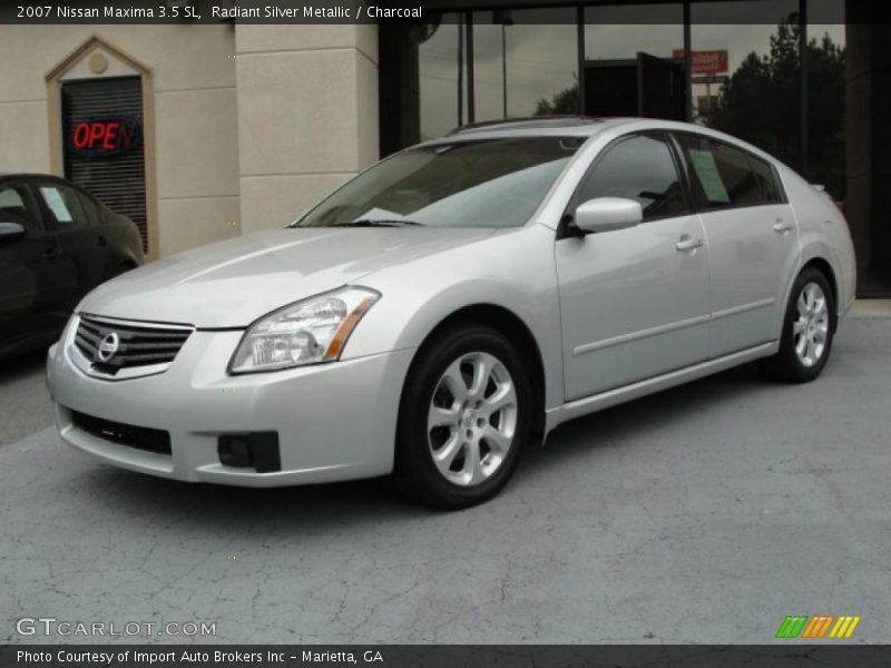 Radiant Silver Metallic / Charcoal 2007 Nissan Maxima 3.5 SL