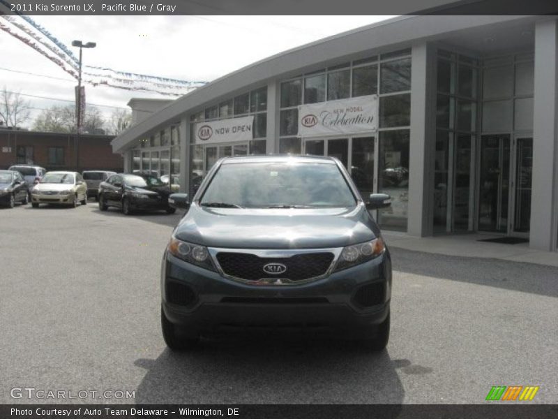 Pacific Blue / Gray 2011 Kia Sorento LX