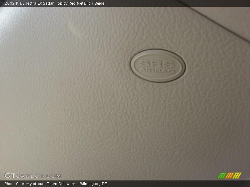 Spicy Red Metallic / Beige 2009 Kia Spectra EX Sedan