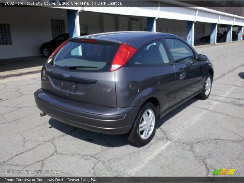 Liquid Grey Metallic / Dark Charcoal 2002 Ford Focus ZX3 Coupe