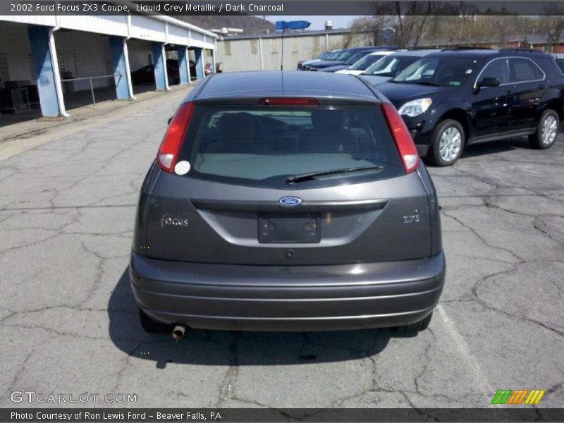 Liquid Grey Metallic / Dark Charcoal 2002 Ford Focus ZX3 Coupe