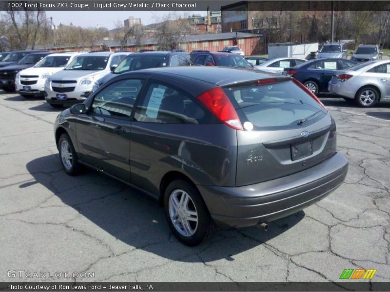 Liquid Grey Metallic / Dark Charcoal 2002 Ford Focus ZX3 Coupe
