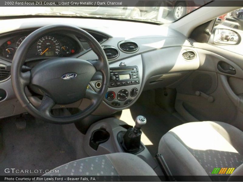Liquid Grey Metallic / Dark Charcoal 2002 Ford Focus ZX3 Coupe