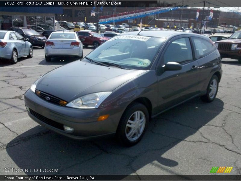 Liquid Grey Metallic / Dark Charcoal 2002 Ford Focus ZX3 Coupe