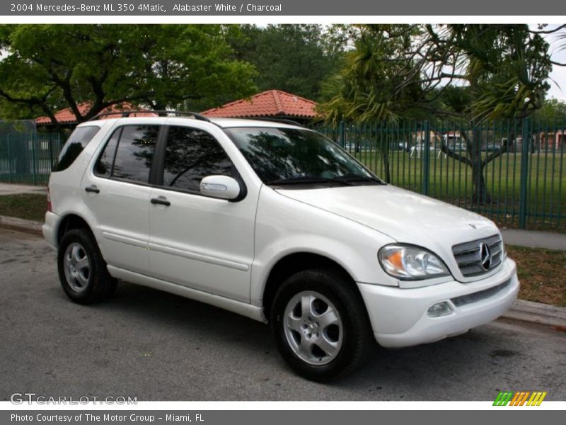 Alabaster White / Charcoal 2004 Mercedes-Benz ML 350 4Matic